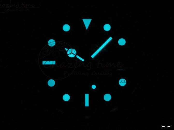 MiroTime 0123 Submariner Phantomlab Transparent KZF Best Edition Blue Fruit Dial on White Rubber Strap VR Classic 2563